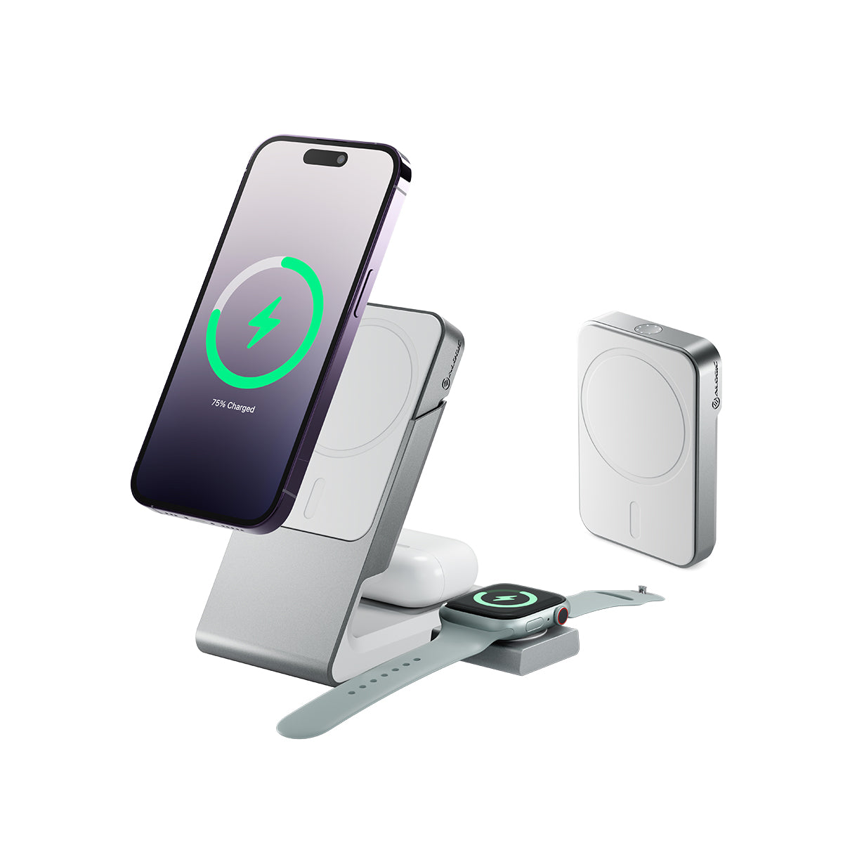 Matrix 3-in-1 Universal Magnetic Charging Dock with Apple Watch Charge –  ALOGIC ONLINE