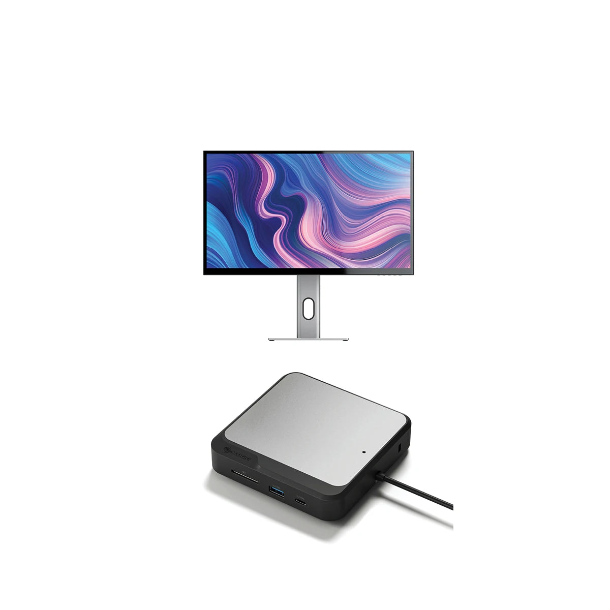CLARITY 27” UHD 4K Monitor + Dual 4K Universal Docking Station – HDMI Edition