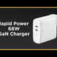 2 Port 68W GaN Charger - Includes 2m USB-C Cable